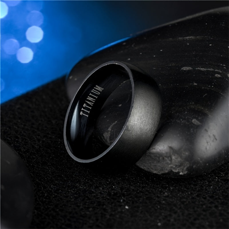 Milan | Luxe matte black men's ring