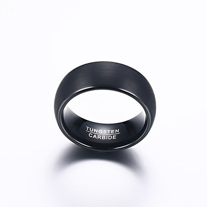 Milan | Luxe matte black men's ring