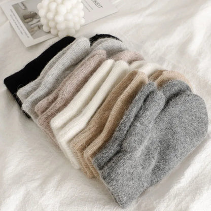 Nessa | Warm & Stylish Plush Mittens