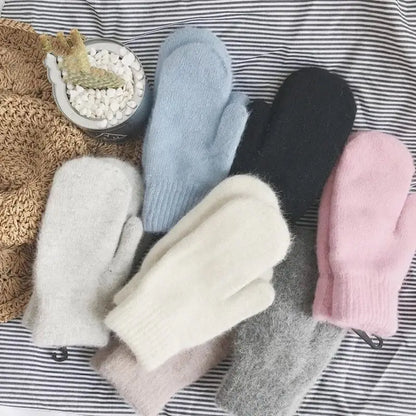 Nessa | Warm & Stylish Plush Mittens