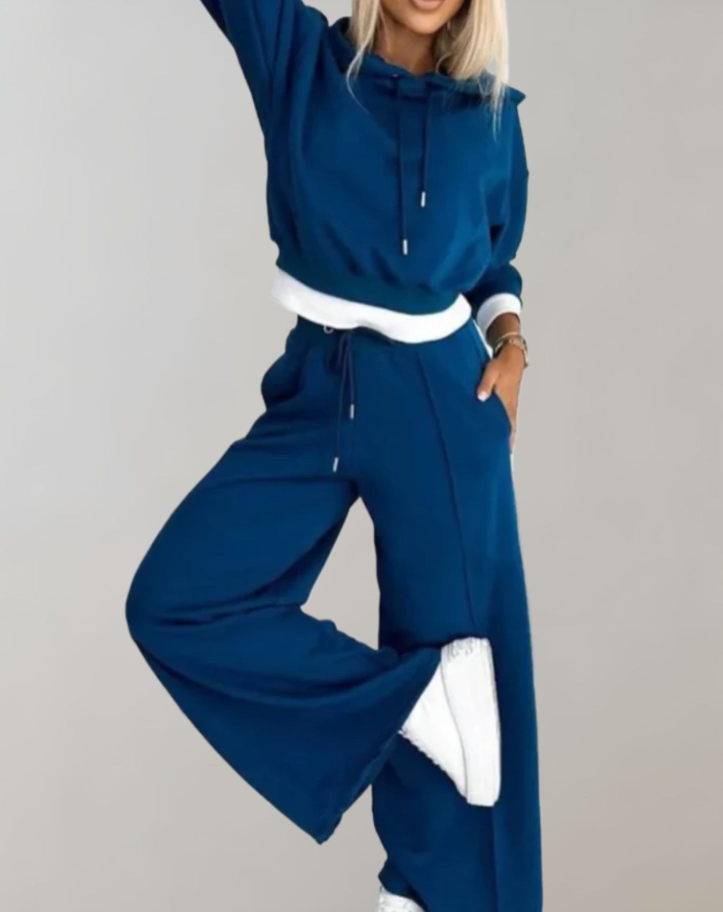 Nina | 2-piece set: hoodie and wide-leg trousers