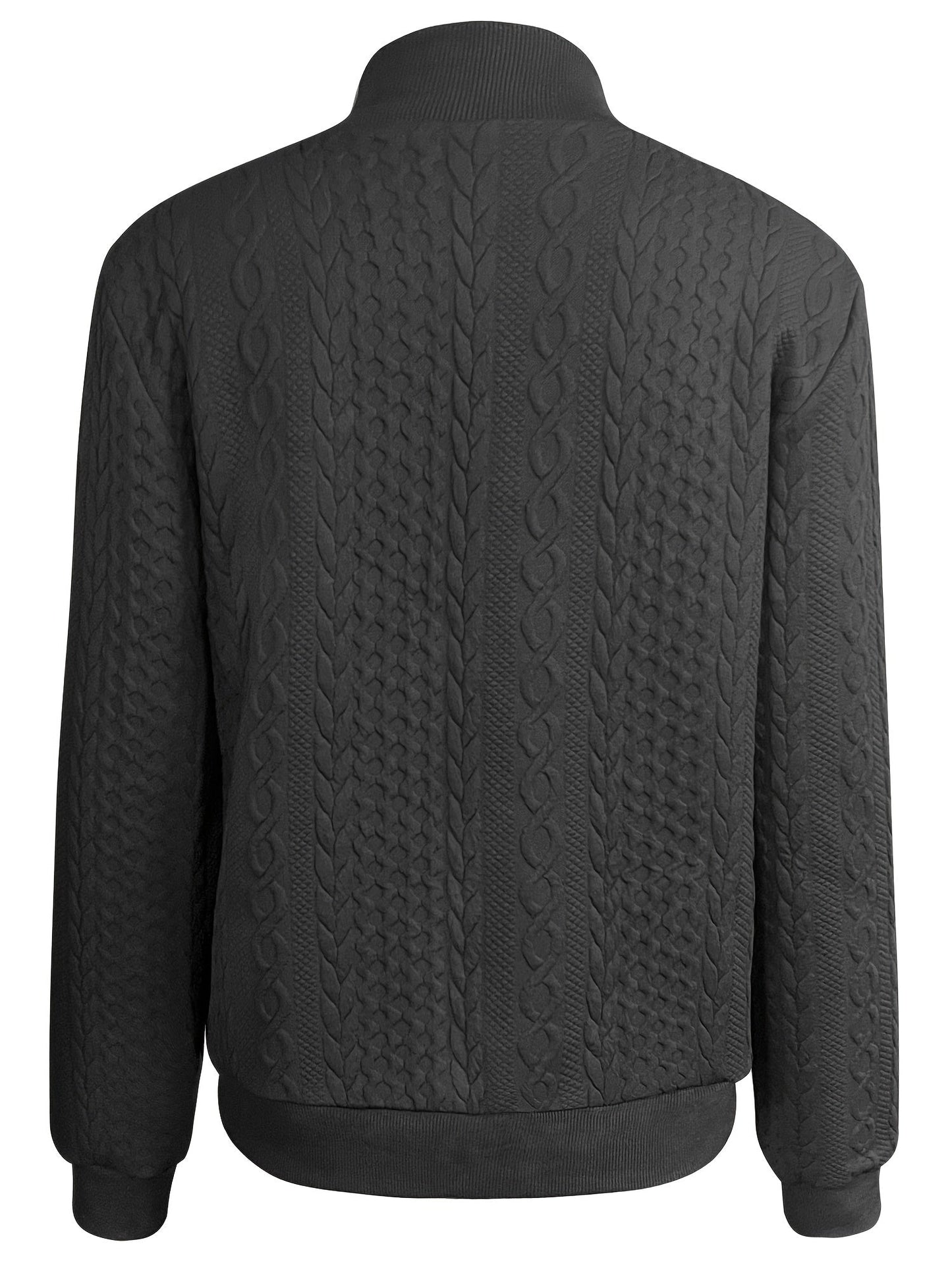 Nina | Casual bomber jacket with texture and zip fastening
