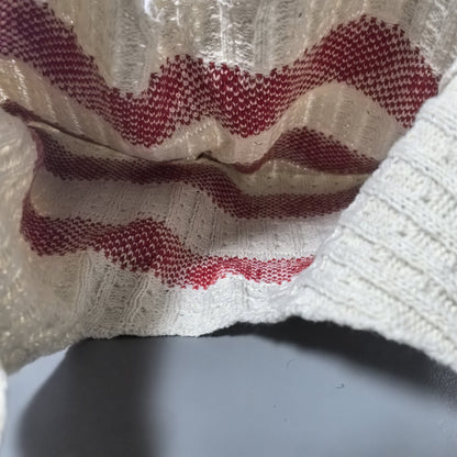 Nina | Knitted Heart Pattern Shopper Bag
