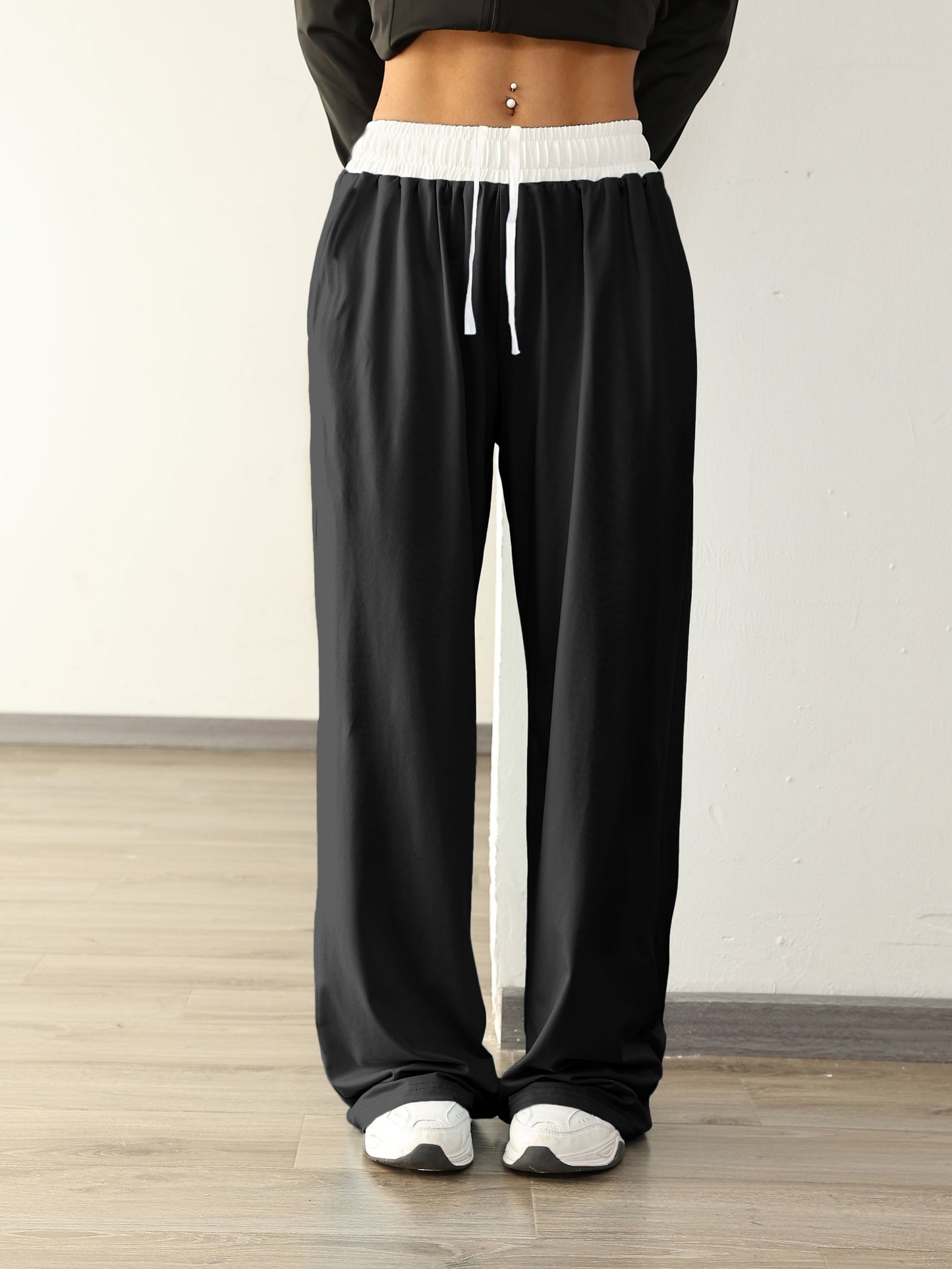 Nina | High Stretch Colour Block Training Trousers with Pockets