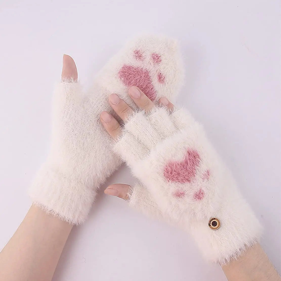 Nina | Cute & Comfortable Minky Mittens