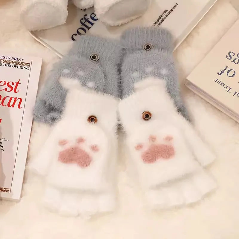 Nina | Cute & Comfortable Minky Mittens