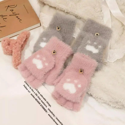 Nina | Cute & Comfortable Minky Mittens