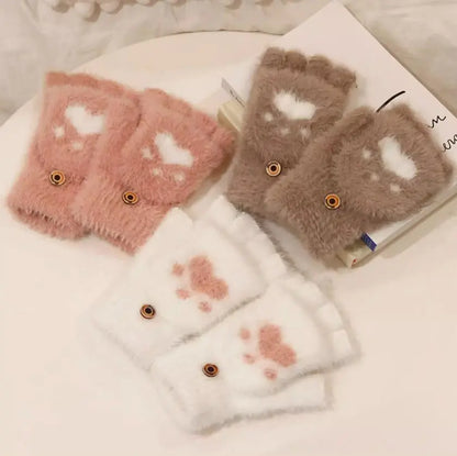 Nina | Cute & Comfortable Minky Mittens