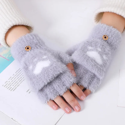 Nina | Cute & Comfortable Minky Mittens