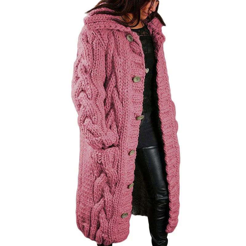 Nina | Stylish Thick Knitted Women's Cardigan
