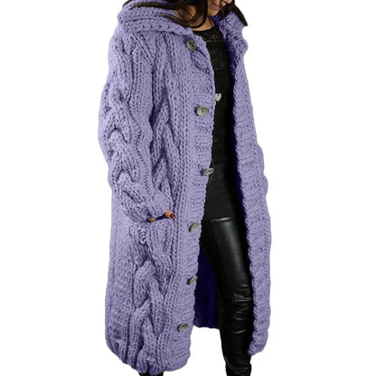 Nina | Stylish Thick Knitted Women's Cardigan