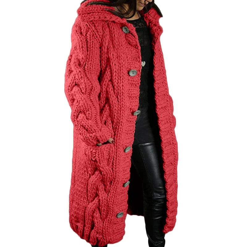 Nina | Stylish Thick Knitted Women's Cardigan