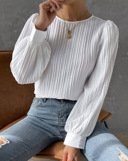Olivia | Blouse with Lantern Sleeves