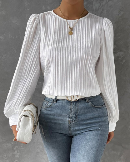 Olivia | Blouse with Lantern Sleeves