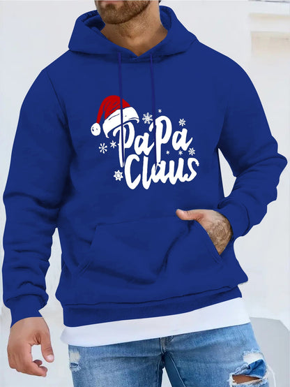 Papaclaus | Santa hoodie with pocket and long sleeves