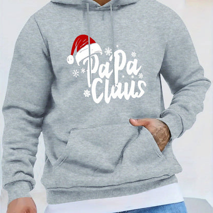 Papaclaus | Santa hoodie with pocket and long sleeves