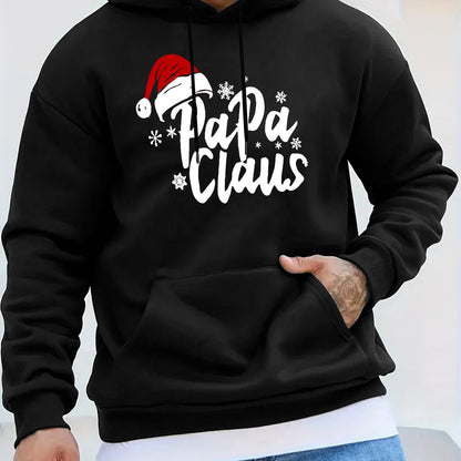 Papaclaus | Santa hoodie with pocket and long sleeves