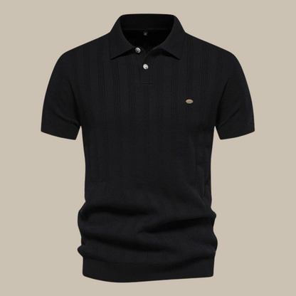 Peutrey | Stylish Wool Polo with Short Sleeves