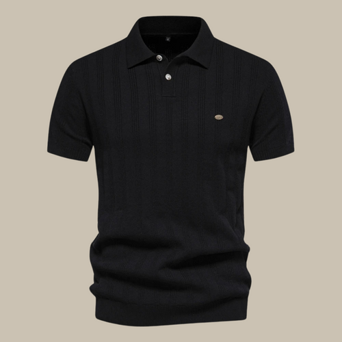 Peutrey | Stylish Wool Polo with Short Sleeves