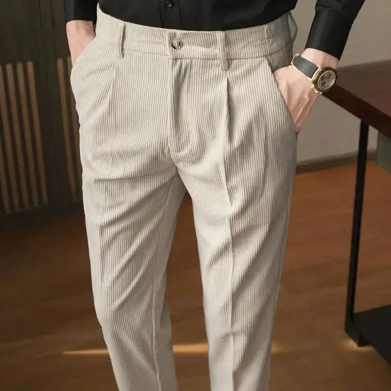Pierre | Slim Fit Corduroy Trousers