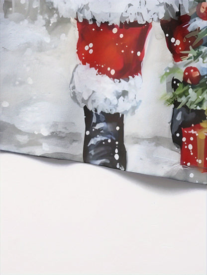 Piet | Casual Long Sleeve Polo with Christmas Print