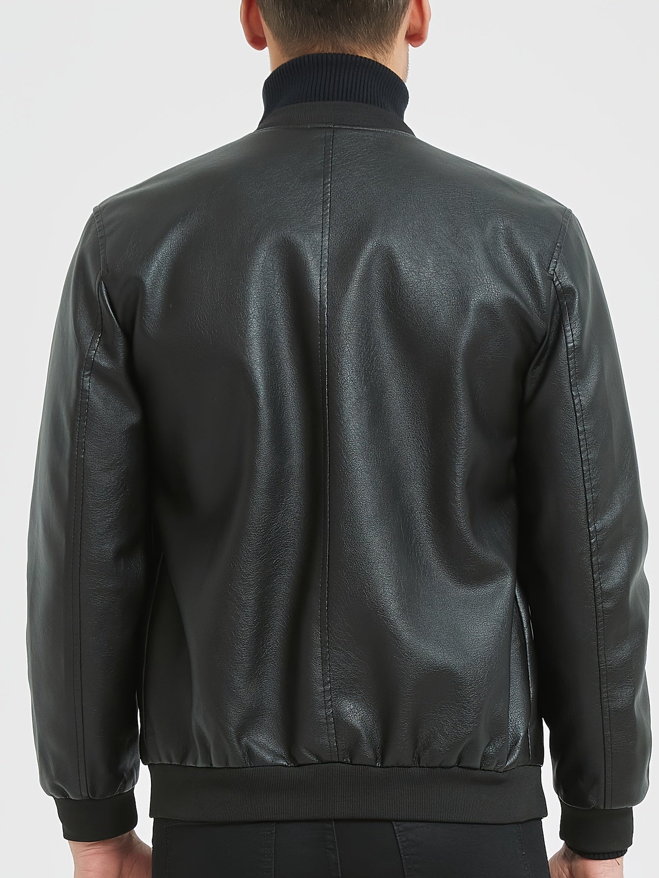 Piet | Classic Design PU Jacket in Solid Colour