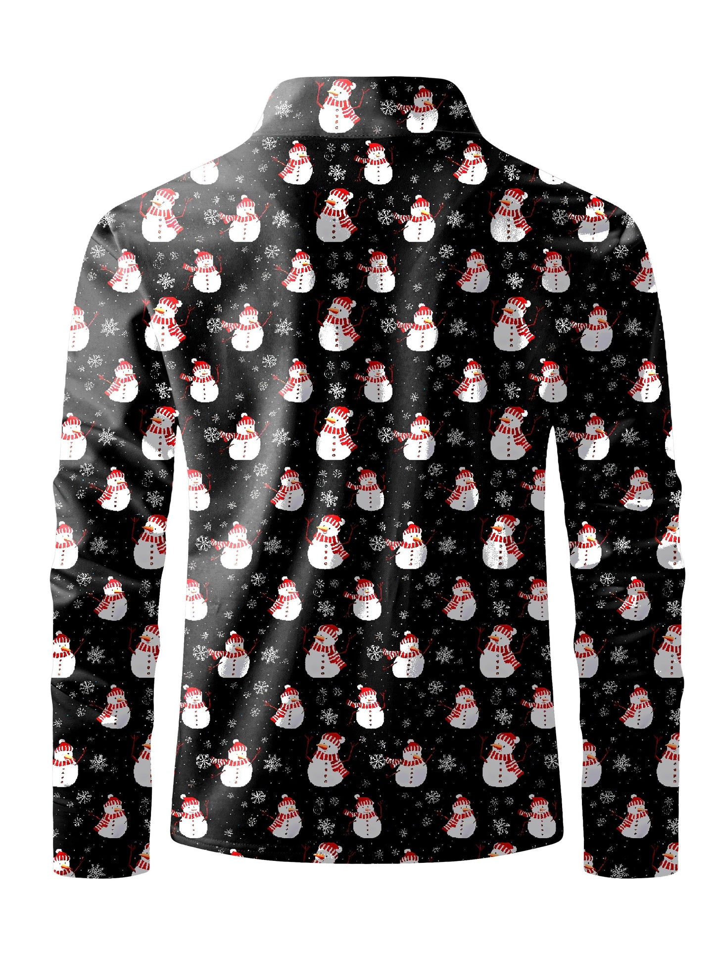 Pim | Casual shirt with Santa print and button closure