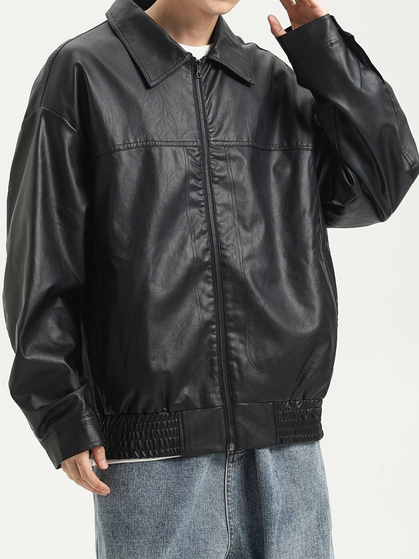 Pim | Sturdy PU Leather Men's Jacket