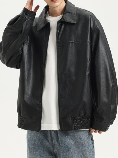 Pim | Sturdy PU Leather Men's Jacket