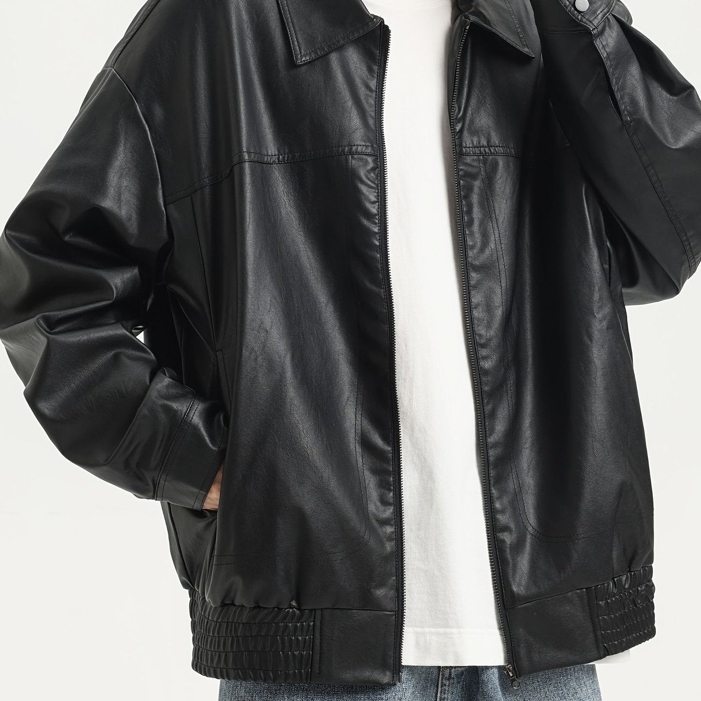 Pim | Sturdy PU Leather Men's Jacket
