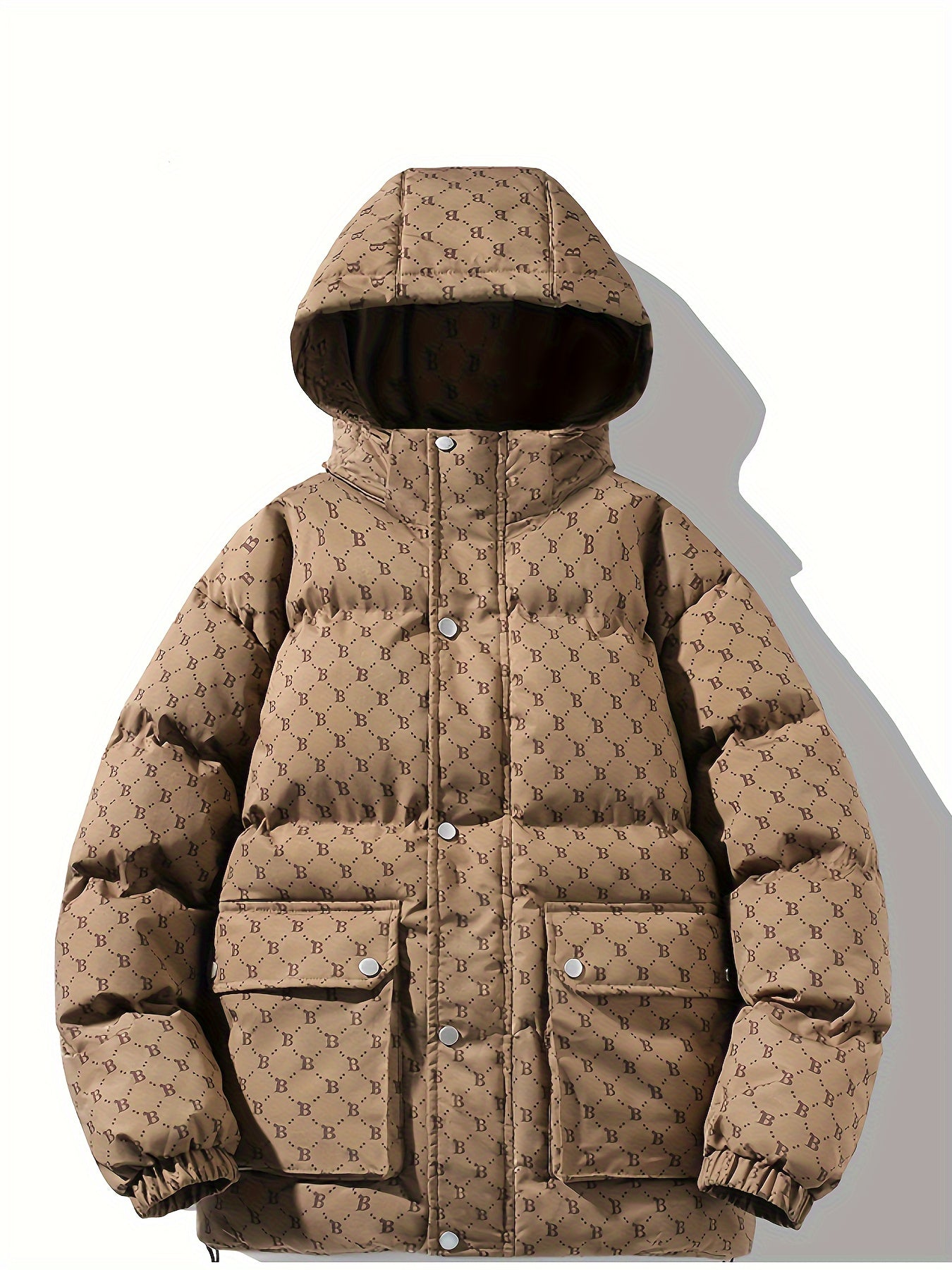 Pim | Stylish Solid Colour Padded Jacket with Pockets