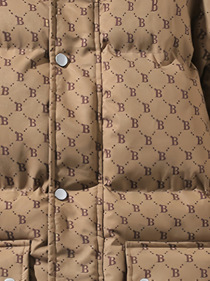 Pim | Stylish Solid Colour Padded Jacket with Pockets