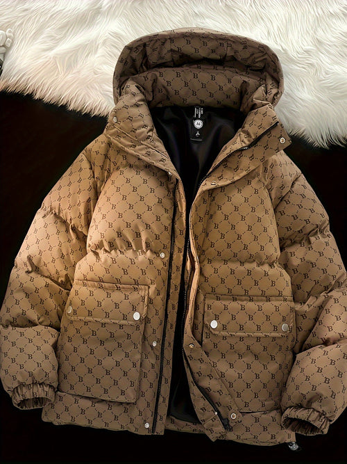 Pim | Stylish Solid Colour Padded Jacket with Pockets