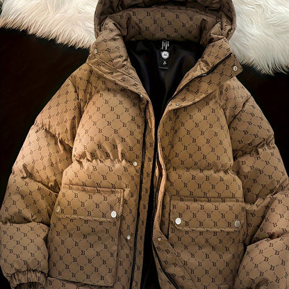 Pim | Stylish Solid Colour Padded Jacket with Pockets