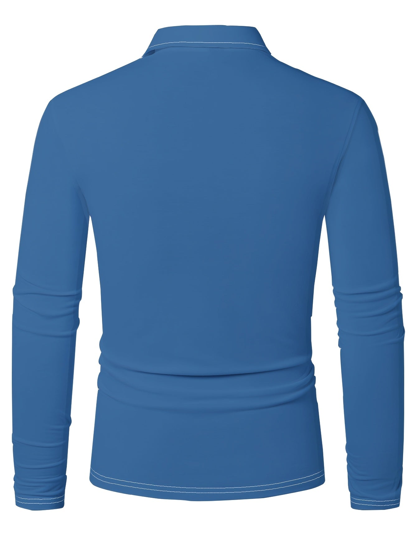 Reindeer | Casual Men's Christmas Shirt with Long Sleeves and Notched Collar