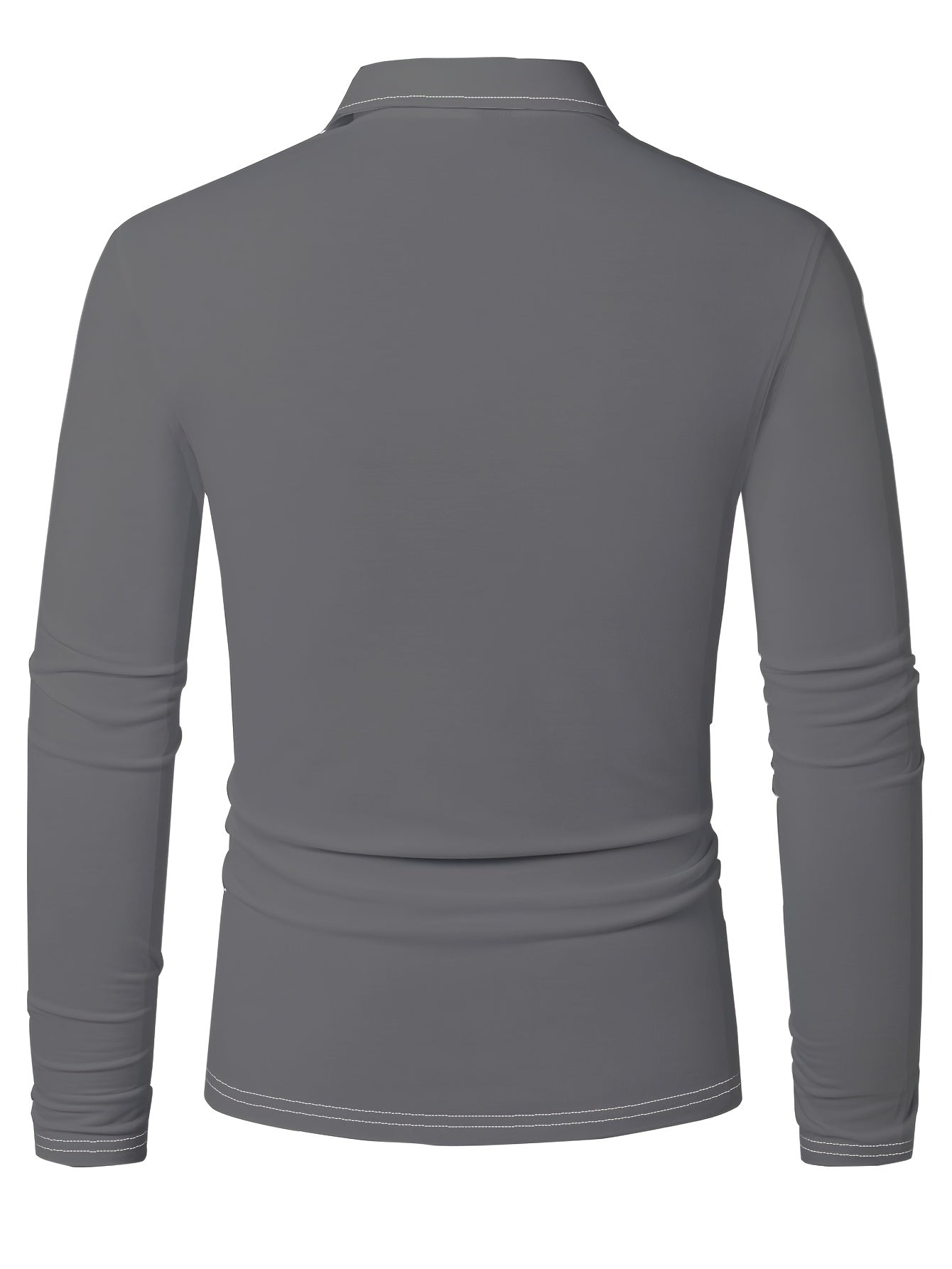 Reindeer | Casual Men's Christmas Shirt with Long Sleeves and Notched Collar