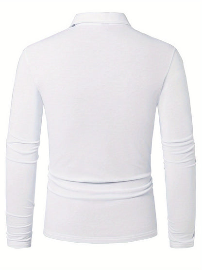 Rens | Men's Christmas Shirt with Reindeer Print and Long Sleeves