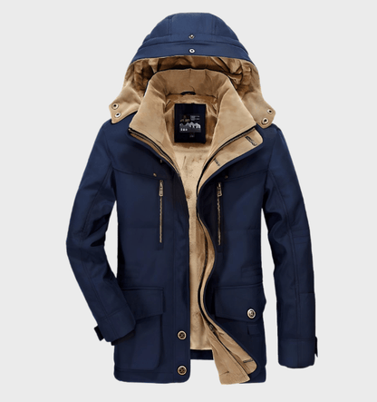 Ruben | Thick Winter Men's Jacket with Hood and Deep Pockets