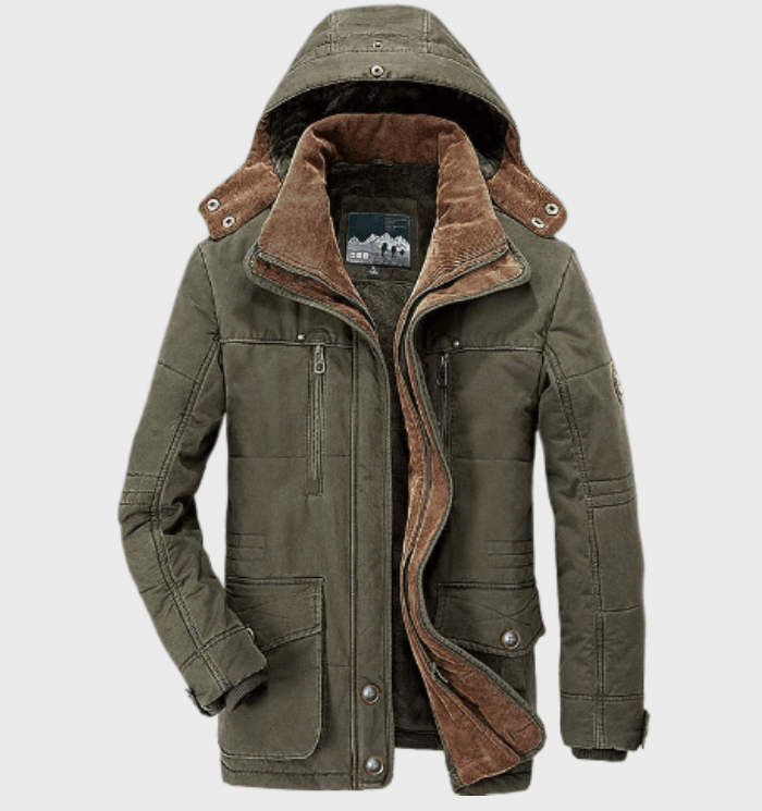 Ruben | Thick Winter Men's Jacket with Hood and Deep Pockets