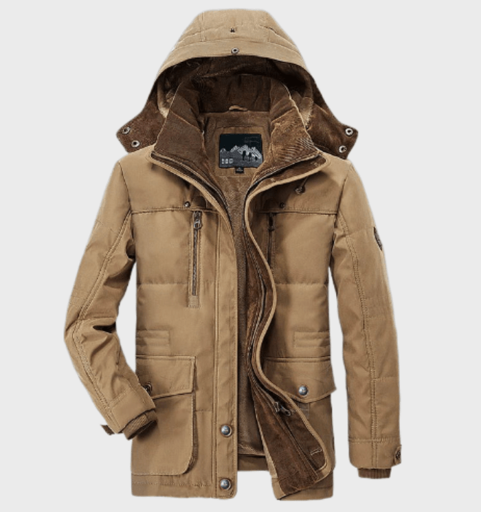 Ruben | Thick Winter Men's Jacket with Hood and Deep Pockets