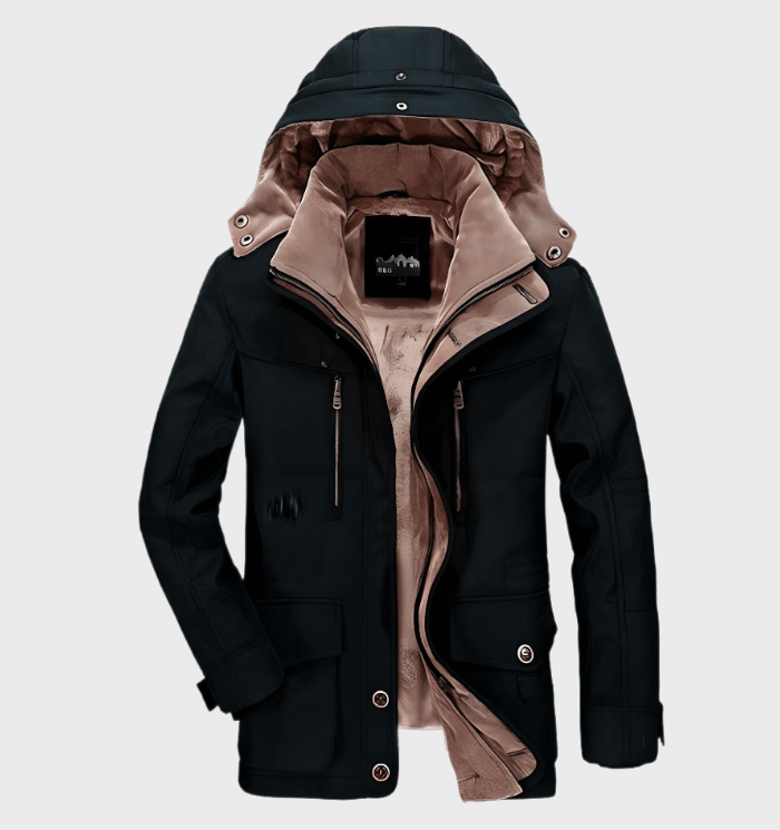 Ruben | Thick Winter Men's Jacket with Hood and Deep Pockets