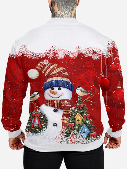 Ruben | Men's Santa and Reindeer Crewneck Sweatshirt