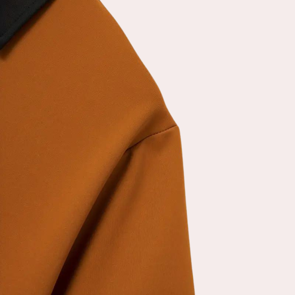 Ruben | Orange Men’s Summer Shirt with Short Sleeves