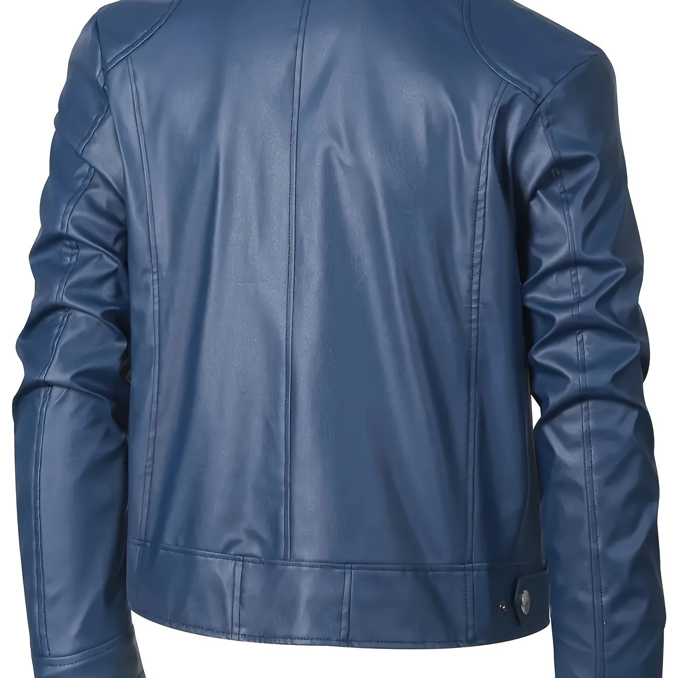 Ruben | Stylish PU Leather Jacket with Colour Blocks and Multi-Zip Design