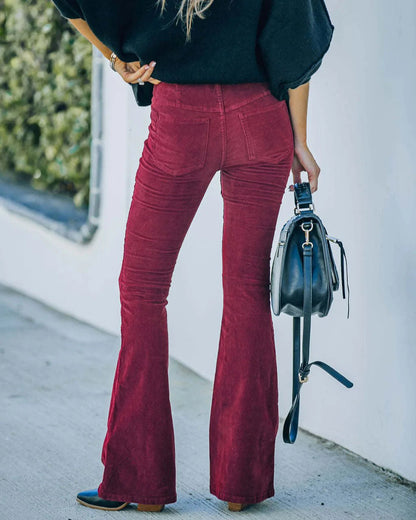 Ruby | High waist flare trousers for women