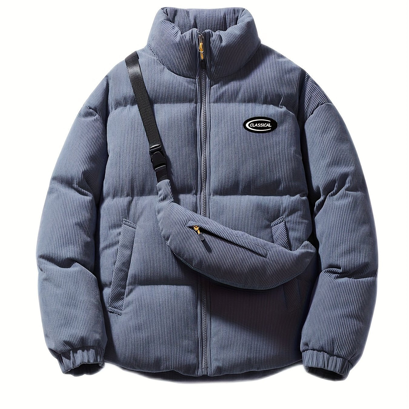 Sara | Corduroy Winter Coat with Shoulder Bag