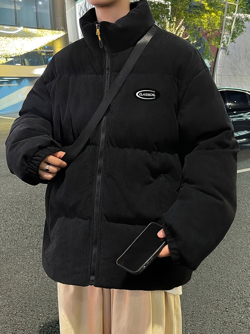 Sara | Corduroy Winter Coat with Shoulder Bag
