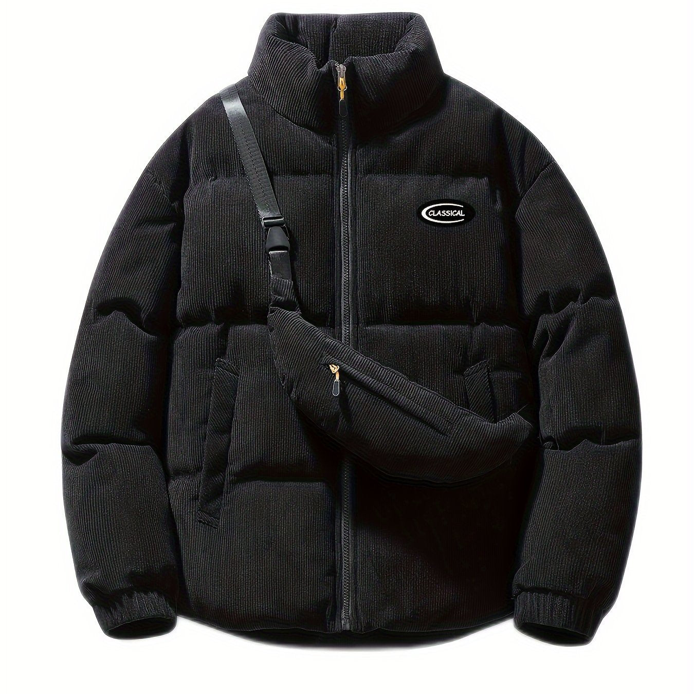 Sara | Corduroy Winter Coat with Shoulder Bag