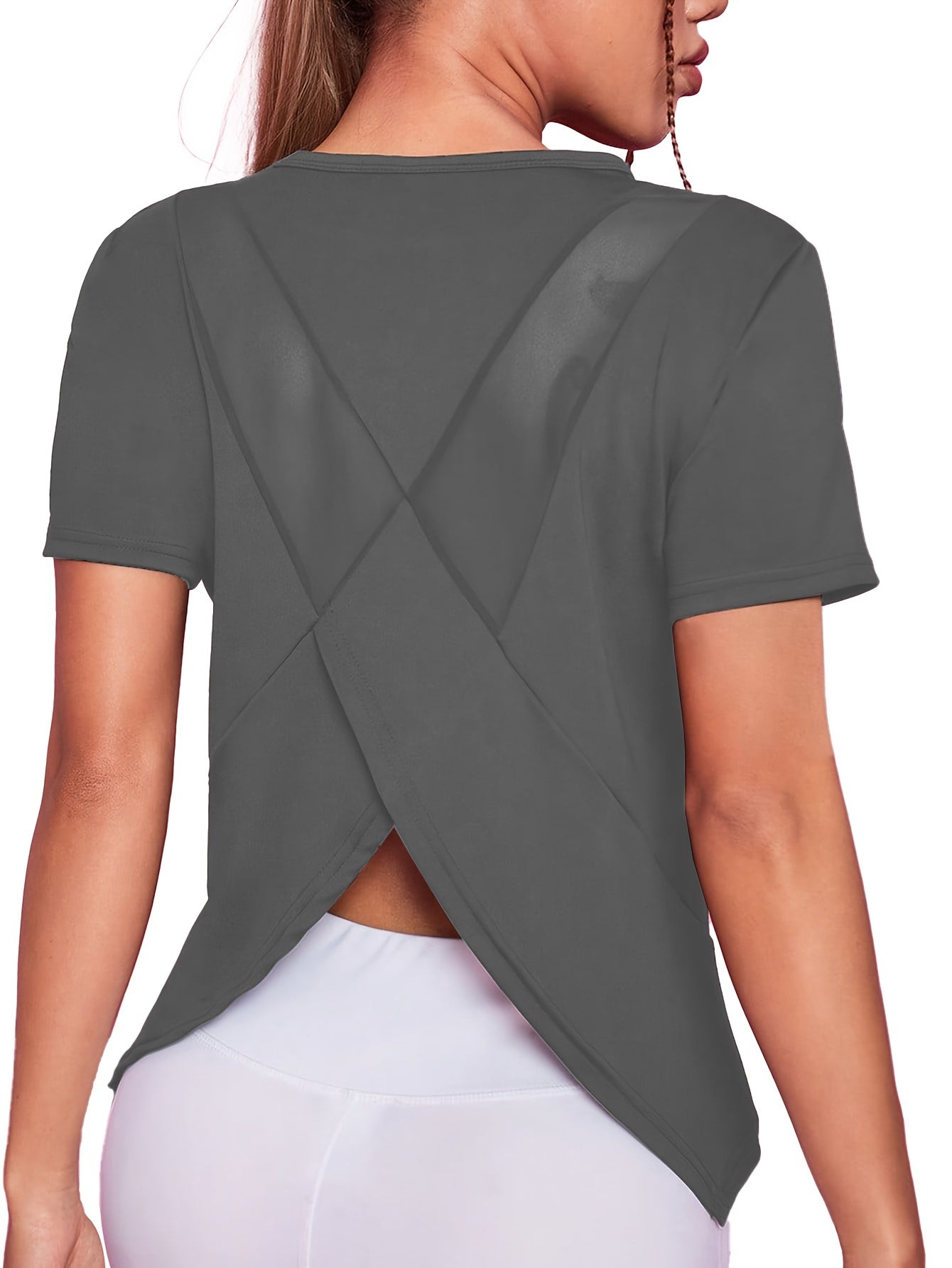 Sara | Quick-drying women's sports t-shirt with short sleeves and breathable mesh contrast