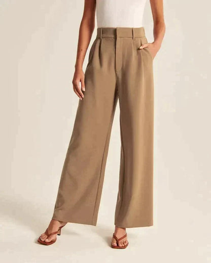 Saskia | High Waist Wide Leg Trousers